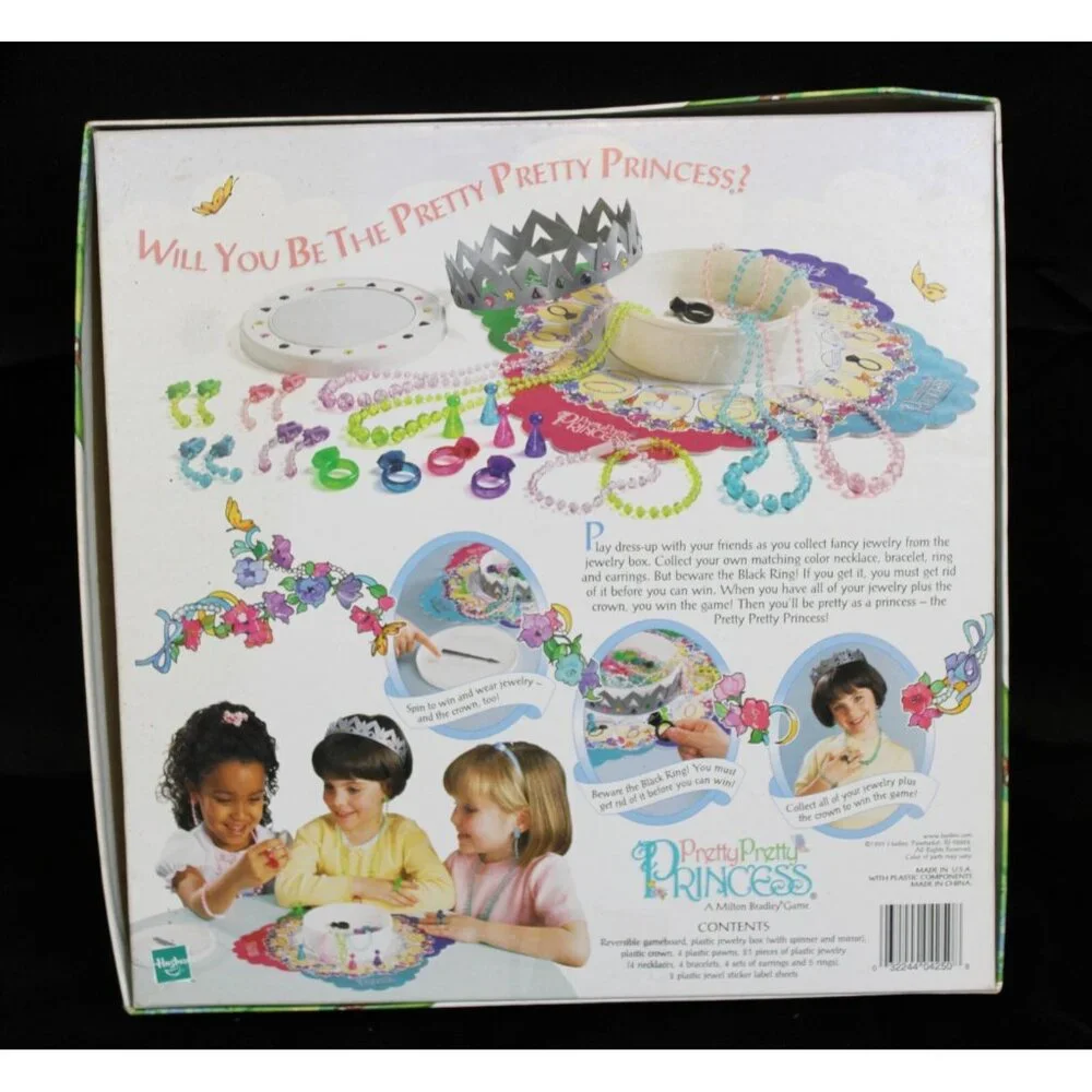 1999 Hasbro Pretty Pretty Princess Jewelry Dress-up Game Crown Necklace Ring